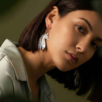decorative horse head earrings sterling silver show on horse lover