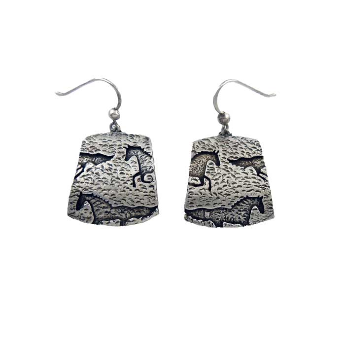 Ghost Horse Dangle Earrings