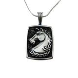 Grande Horse Necklace Pendant Sterling Silver