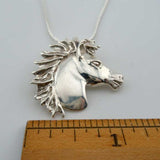 Hay Sport Horse Head Pendant Necklace