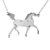 high stepper horse necklace sterling silver 