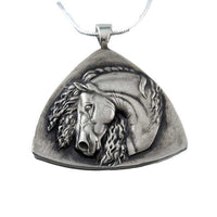 Iberian Horse Pendant Necklace Sterling Silver - Jamies Horse Jewelry
