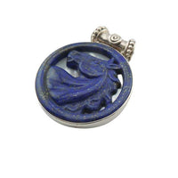 Lapis Carved Horse Head Pendant Necklace