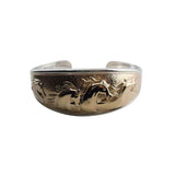 Leia Horse Cuff Bracelet 14k Gold and Sterling Silver