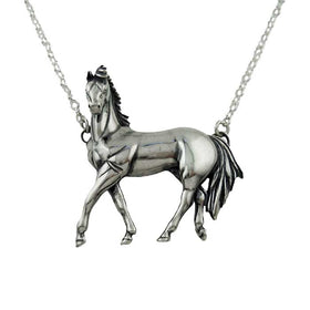 Mimosa Horse Necklace Sterling Silver