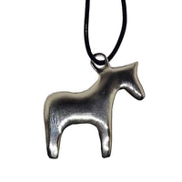 pony ornament bronze and silvertone