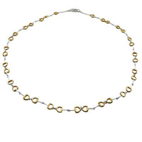 Silver and Gold Snaffle Bit Horse Bit Necklace