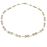 Silver and Gold Snaffle Bit Horse Bit Necklace