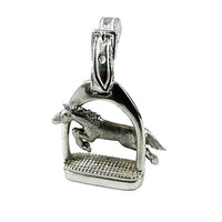 Stirrup Jumper Necklace Sterling Silver - Jamies Horse Jewelry