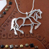 Venus Striding Horse Necklace Sterling Silver