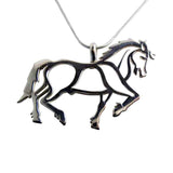 Venus Striding Horse Necklace Sterling Silver