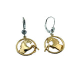 Vermeil Horse Dangle Earrings