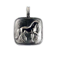 Warmblood piaffe dressage horse pendant necklace sterling silver 