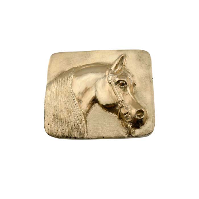 Western Arabian Horse Head Belt Buckle