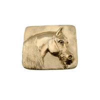 Western Arabian Horse Head Belt Buckle