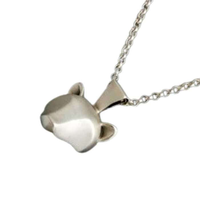 Grizzly Bear Pendant in Sterling Silver sculptural