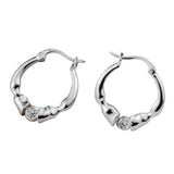 Caballo Horse Hoof Horseshoe Earrings Sterling Silver
