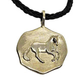 Canter Pirouette Dressage Horse Pendant Necklace Sterling Silver
