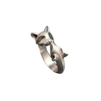 Cat and Mouse Ring in Sterling Silver | Jamies Horse Jewelry
