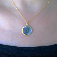 Circle-of-Horseshoe-Luck-necklace on gold filled chain