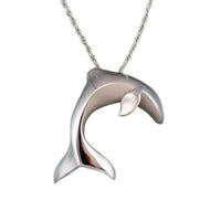 Dolphin Pendant Necklace  in sterling silver