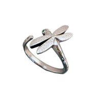 Dragonfly Ring in Sterling Silver 
