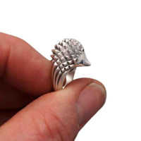 Hedgehog ring sterling silver