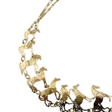 Multiple Breed Horse Link Necklace
