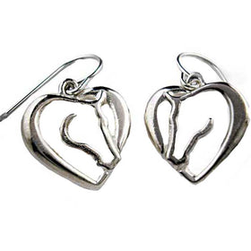 Heart and Horse Earrings