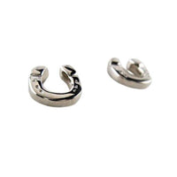 Horseshoe Dangle or Stud Earrings in Sterling Silver 