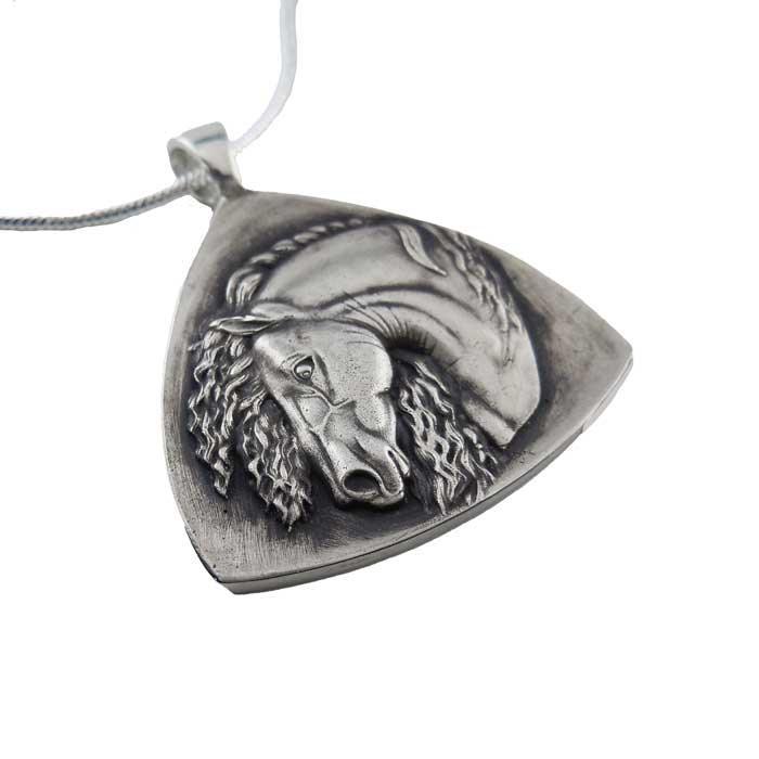 Iberian Horse Pendant Necklace Sterling Silver - Jamies Horse Jewelry