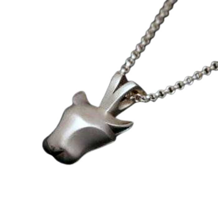 Jaguar Pendant Necklace in Sterling Silver