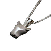 Jaguar Pendant Necklace in Sterling Silver