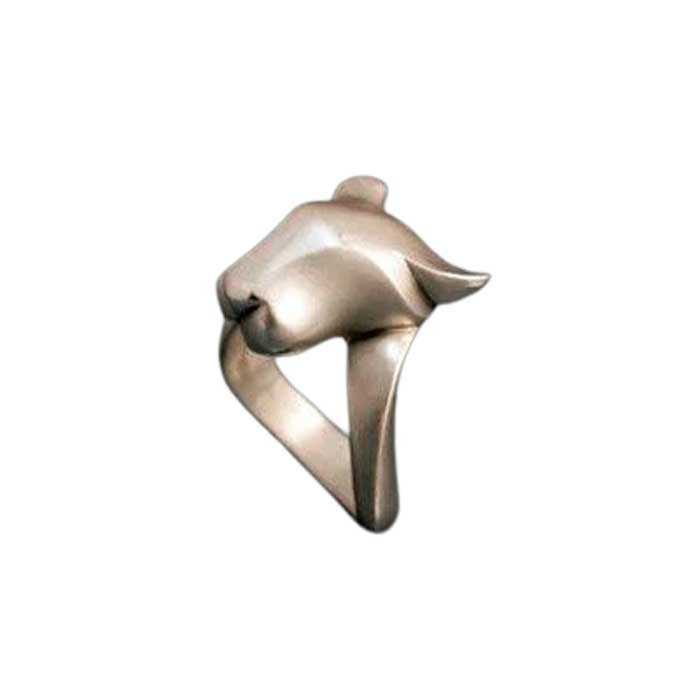 Jaguar Big Cat Ring in Sterling Silver 