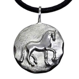 Large Piaffe Dressage Horse Pendant Necklace