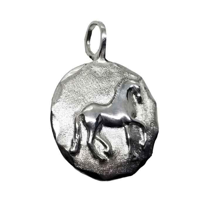 large piaffe dressage horse pendant necklace sterling silver 