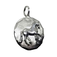 large piaffe dressage horse pendant necklace sterling silver 