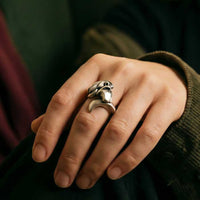Lion King of the Jungle Ring sterling silver 