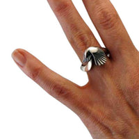 Magpie Ring Sterling Silver on hand