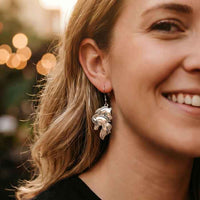 Matched Pair Horse Dangle Earrings Sterling Silver