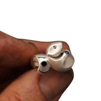Otter Ring in Sterling Silver with stone