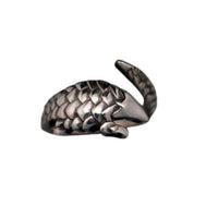 Pangolin Scaly Anteater Ring Sterling Silver - head and tail view