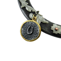 Circle of Horseshoe Luck Necklace sterling silver and vermeil