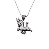 Phoebe Mini Donkey Necklace in Sterling Silver