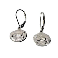 piaffe dressage horse earrings dangle lever backs round