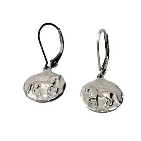 Piaffe Dressage Horse Earrings Sterling Silver Square or Rounds