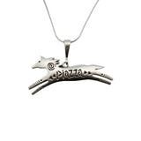 Piazza Horse Pendant Necklace Sterling Silver