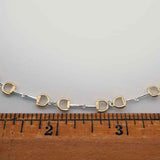 Silver and Gold Snaffle Bit Horse Bit Necklace