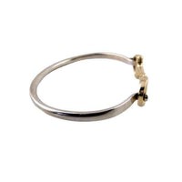 Gold snaffle horse bit bracelet sterling silver sm