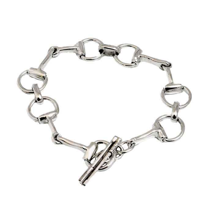 Original Snaffle Horse Bit Bracelet Sterling Silver
